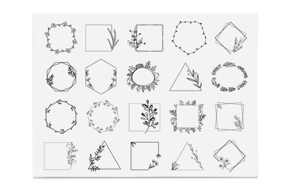 20 X Wreath Clipart, Leaf Wreath SVG