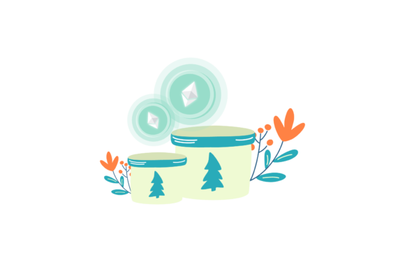 Christmas Ethereum Cup Gift Decoration Graphics
