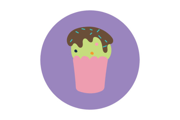 Cup Cake Illustration: Graphics and Illustrations for Creative Projects