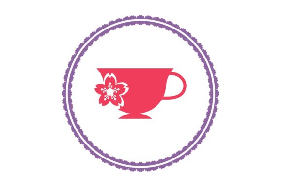 Cup with Flowers Design: Graphics and Icons for Creative Projects