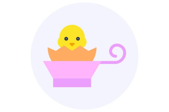 Easter Flat Illustration Cup: Graphics and Freebies for Real Publishing