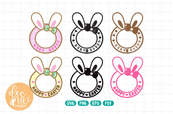 Easter Logo Border Wrap Starbucks Cup Graphics