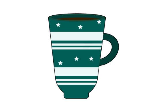 Hot Coffee Cup Embroidery Design