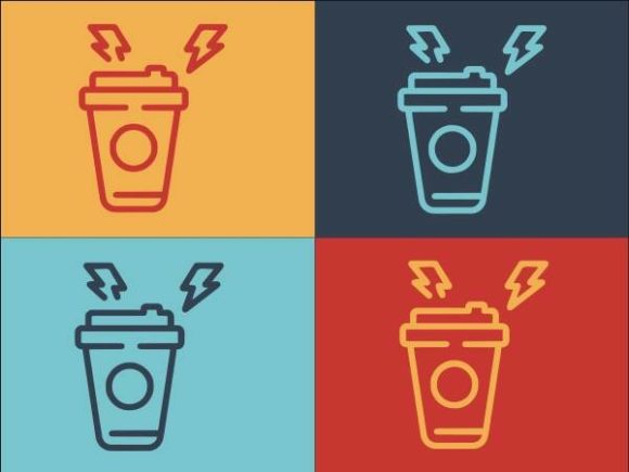 Rush Job Coffee Cup Graphics and Logos