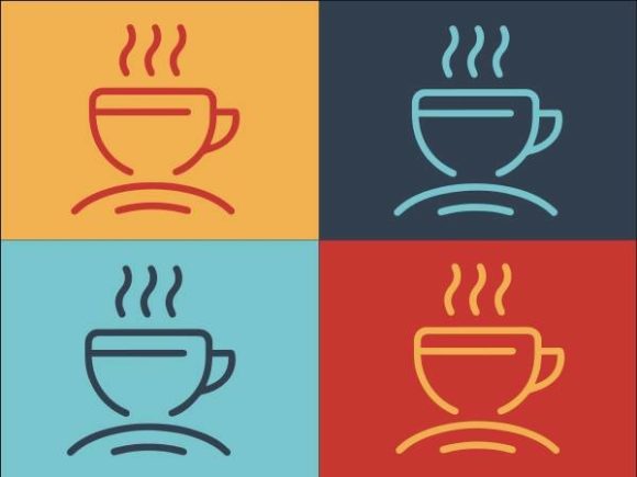 Solarium Hot Coffee Cup Graphics and Logos