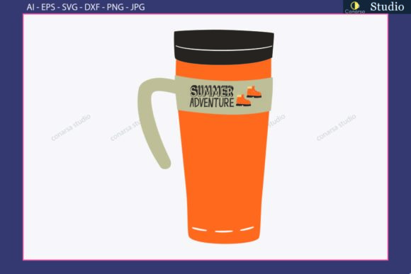 Tumbler Camping Sticker Summer Adventure