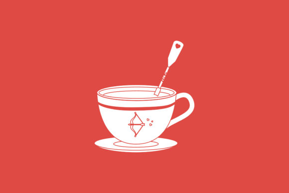 Valentine Chocolate Cup Glyph Icon Graphics